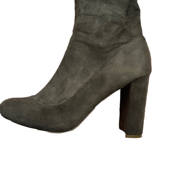 LILIANA BROWN “KENZY-6” OVER THE KNEE CHUNKY HEEL BOOT WITH DRAWSTRING SIZE 7.5 - Picture 7 of 11